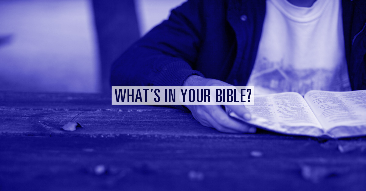 What’s in Your Bible?