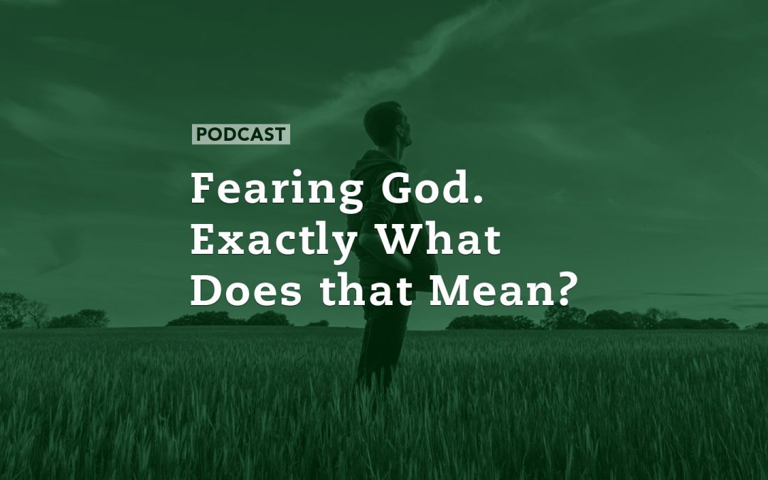 Fearing God.  Exactly What Does that Mean?